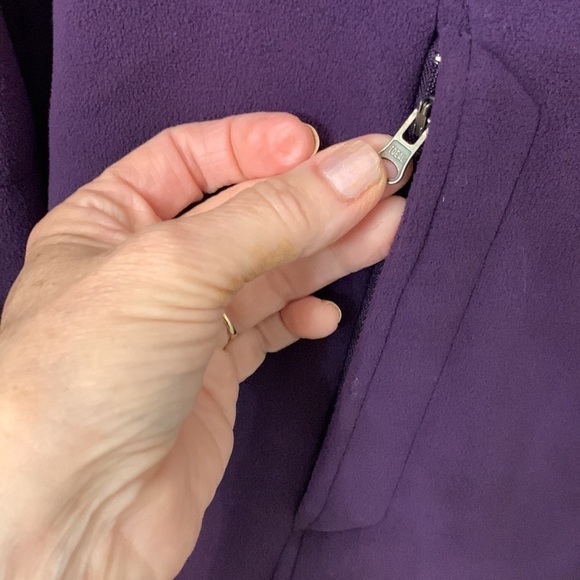Athleta Medium coat purple fleece - Picture 4 of 7